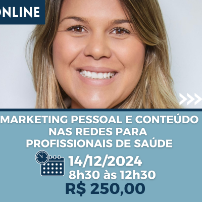 MARKETING PESSOAL E CONTEÚDO NAS REDES PARA PROFISSIONAIS DE SAÚDE